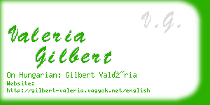 valeria gilbert business card